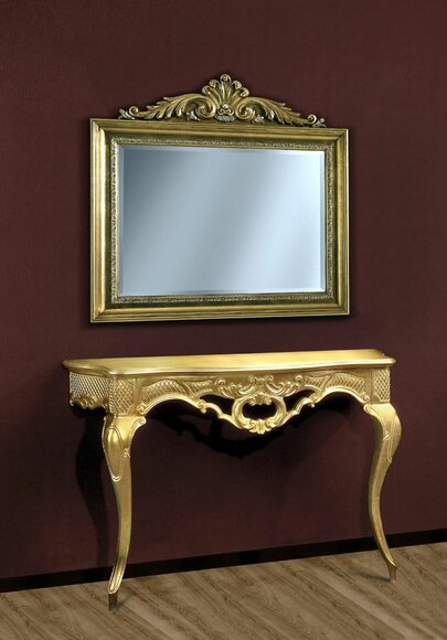 Console Dresser Wall Table Classic Console Console Table with Mirror Luxury