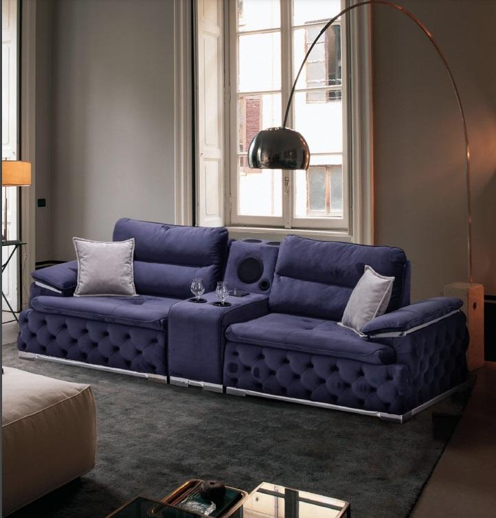 Chesterfield Sofas Couches Upholstery 4 Seater Purple Design xxl Big Sofa Couch