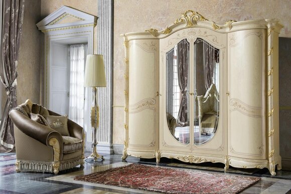 Furniture baroque new classic wardrobe closets bedroom closet wood