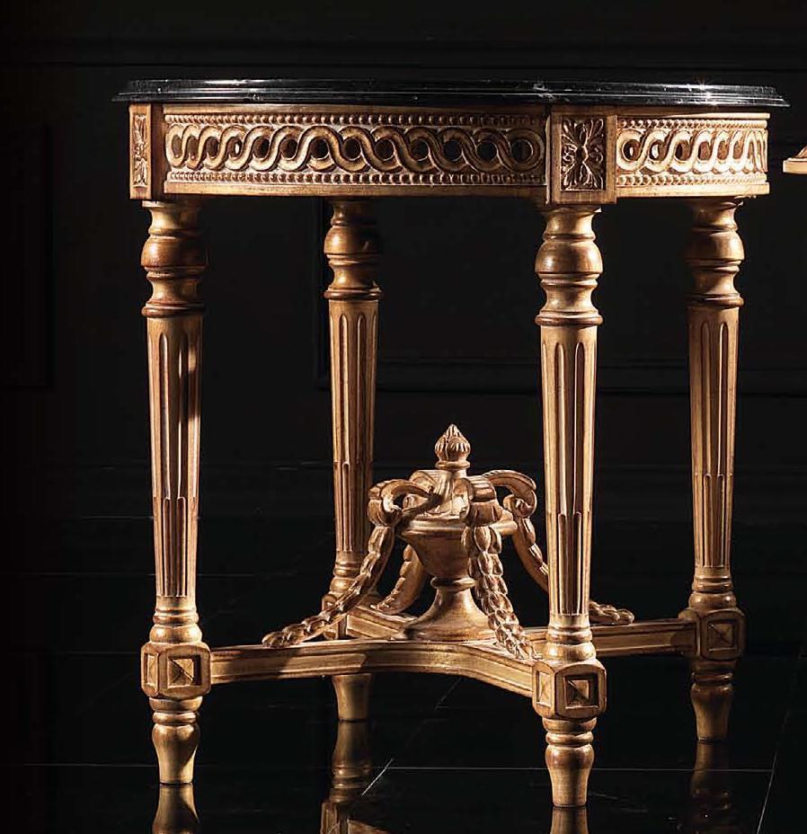 Coffee table table living room table wood royal side stand baroque furniture side table