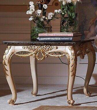 Coffee table side table living room wood Royal side baroque Italy new