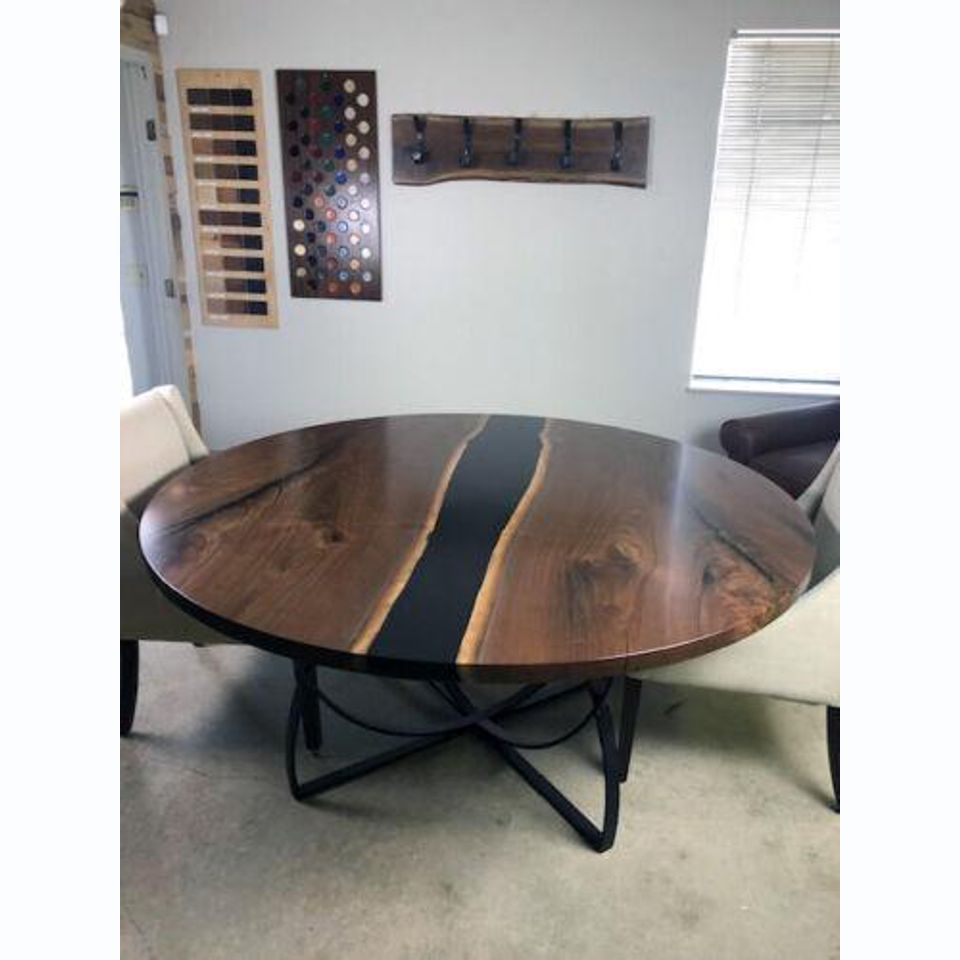 table dining table epoxy resin epoxy real wood solid design furniture 150x150