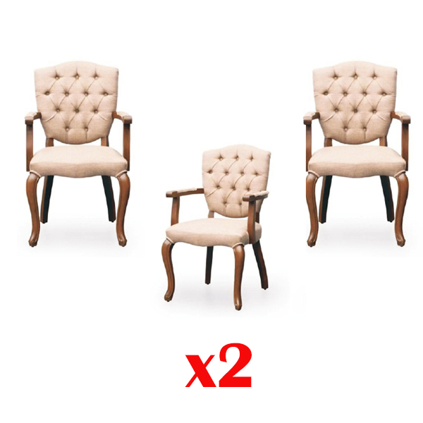 Chesterfield Armchair Wood Lounge Club 2x Set Set Chair Chairs