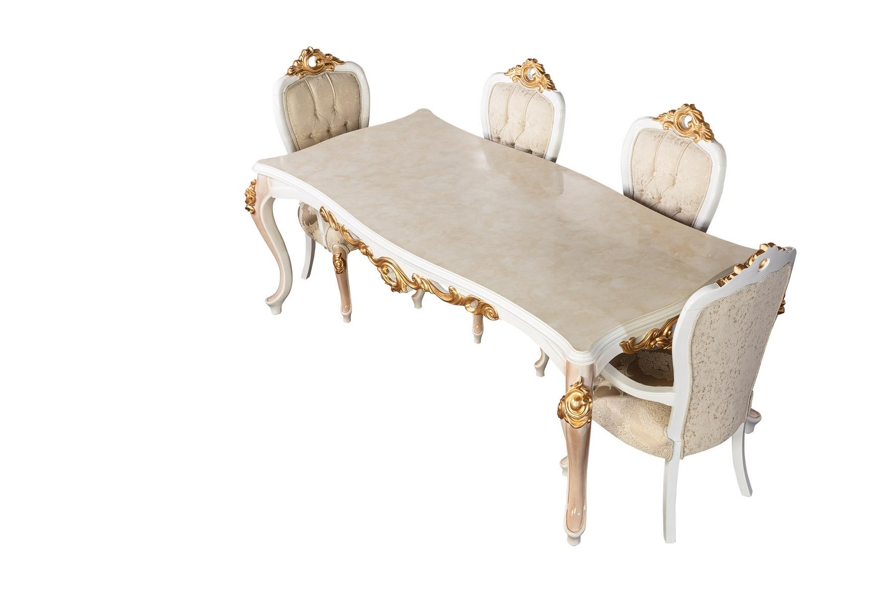 Table Classic Luxury Wood Tables Baroque Rococo Antique Style Dining Living Room