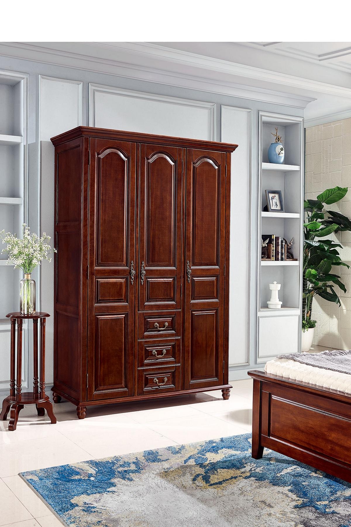 Wardrobe Bedroom Wood Classic Design Furniture Wardrobes New