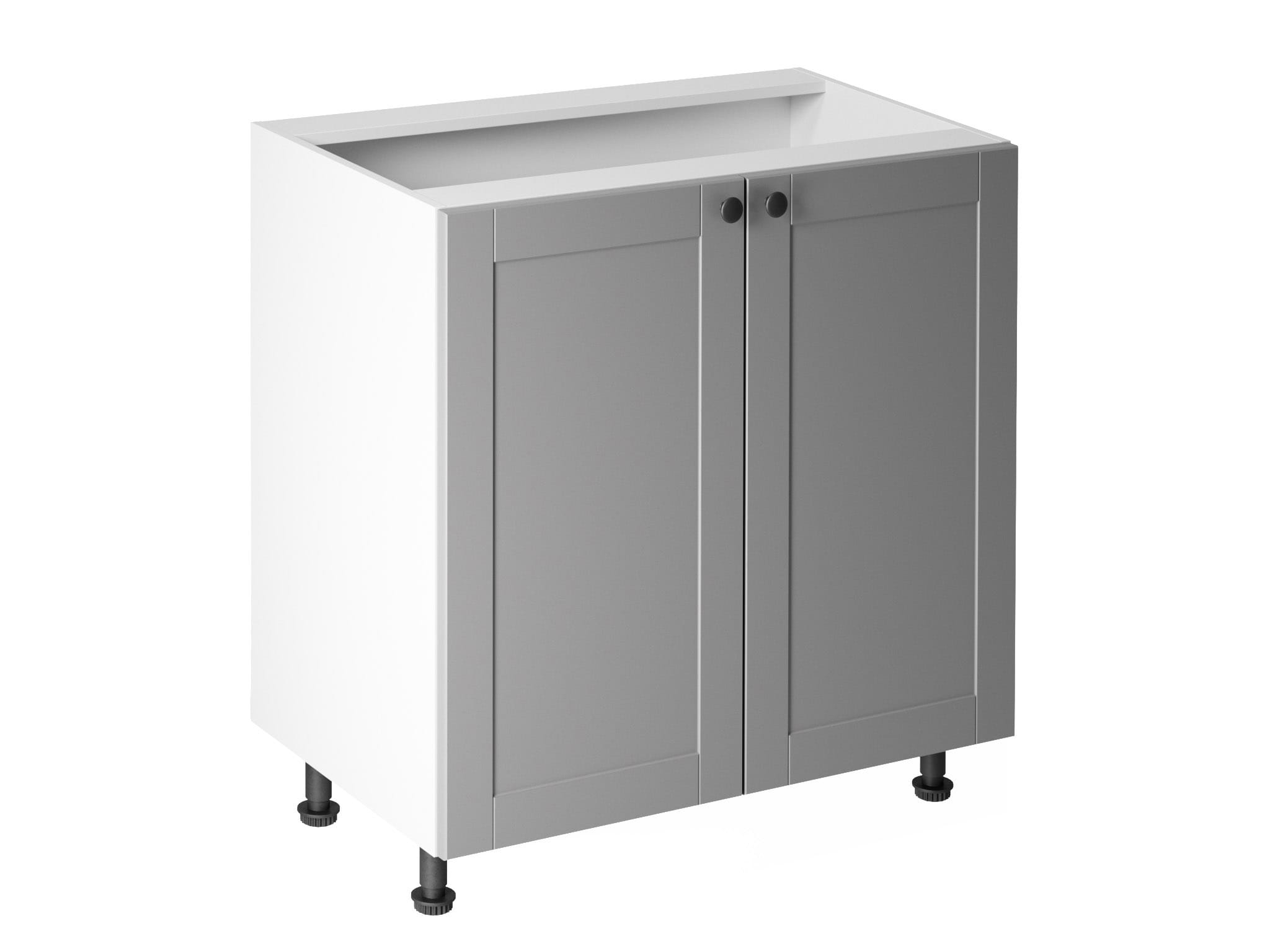 MODERN TWO-DOOR BASE CABINET IN WHITE COLOUR FOR THE KITCHEN D80