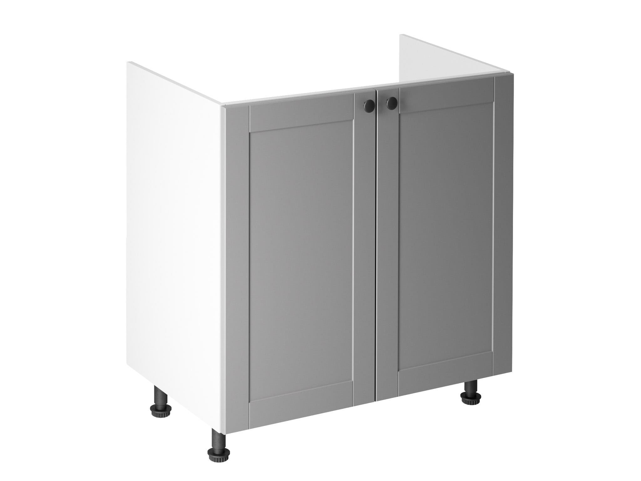 LOW SINK CABINET IN WHITE MODERN STYLE D80Z