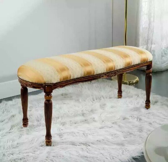 Designer bench upholstered bench seating furniture Classic bench benches furniture