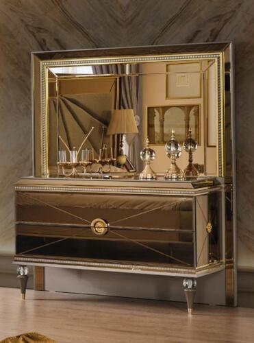 Dressing Table Vanity Table Dressing Table Dressing Table Gold Wood Luxury