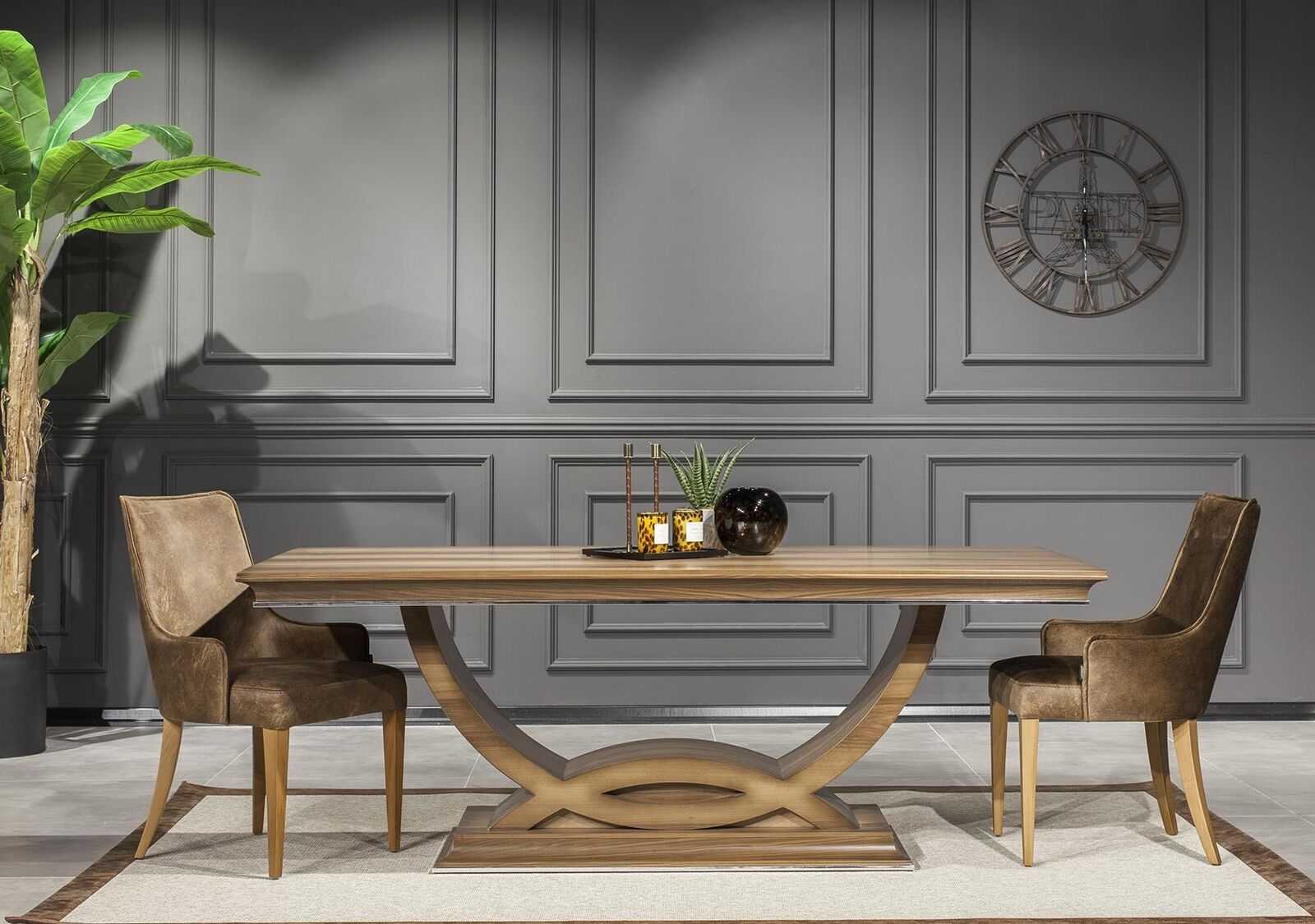 Luxury dining table 207x101cm table Elegant dining room tables wooden table furniture