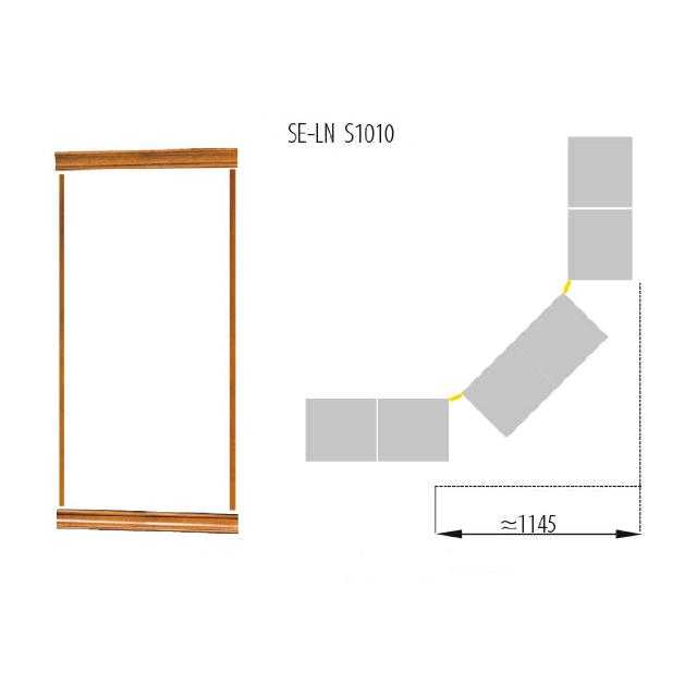 Classic crown finish set for bookcase cabinet system SE-LN-S1010