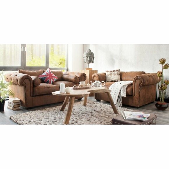 Chesterfield sofa set 3+2 couch upholstery set sofas couches new sofa leather