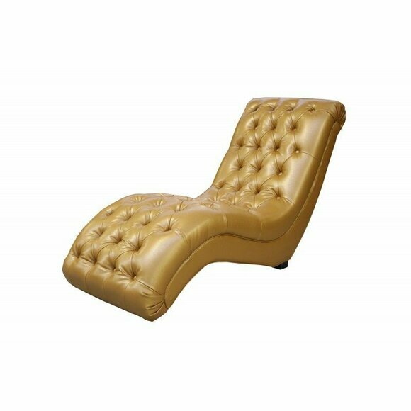 Chesterfield lounger design chaise lounge club chaise upholstered leather couch sofa new