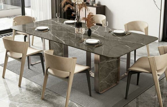 Designer upholstered luxury table tables 240x100 dining tables marble dining table dining room