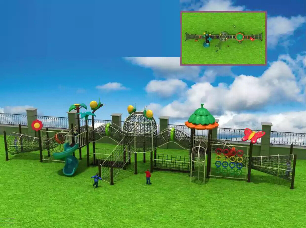 Plastic playground Outdoor climbing wall Outdoor sports field Playgrounds