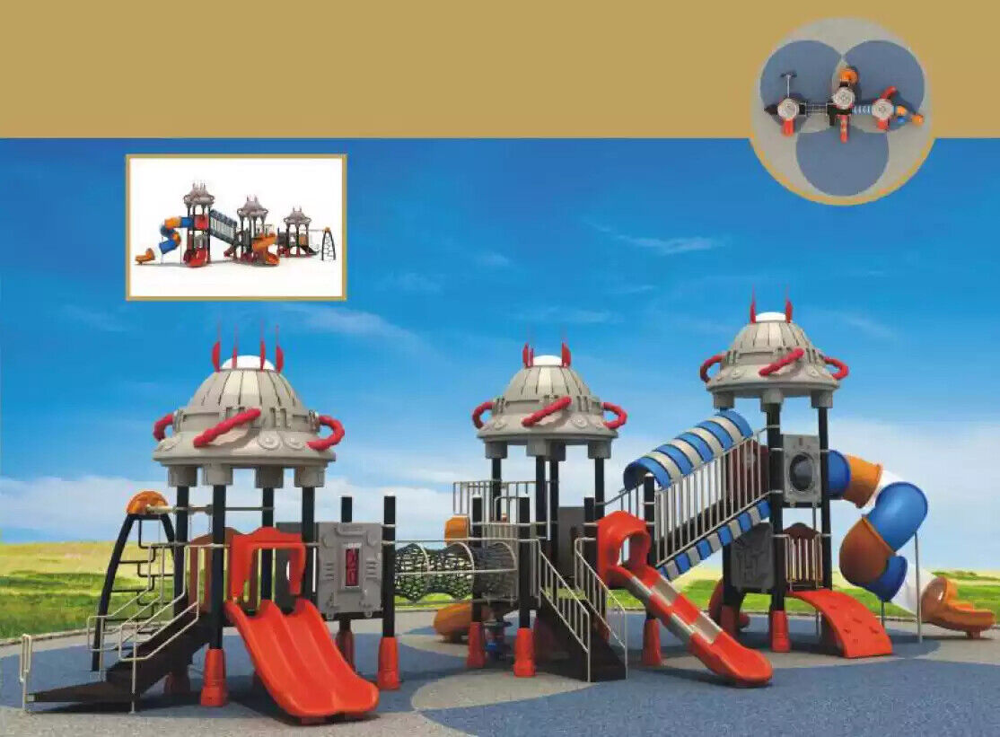 Playground Squares Robots Tower Slide Outdoor Leisure Customisation