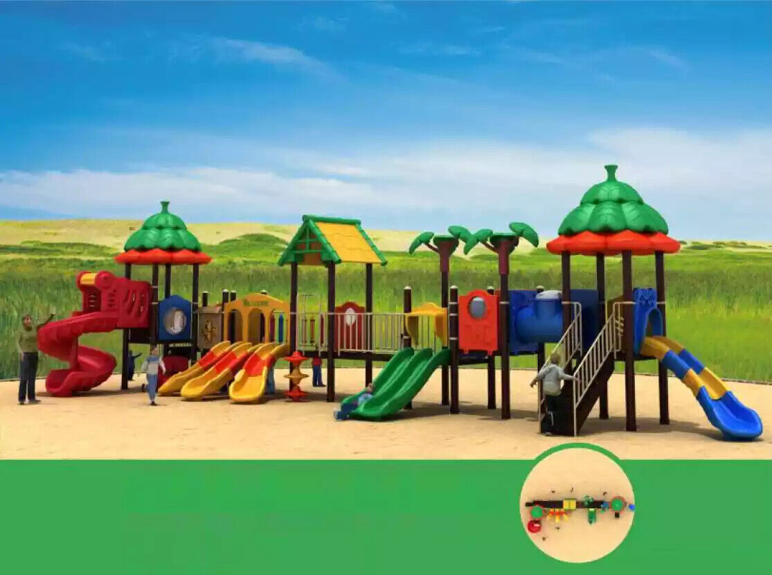 Outdoor play tower Slide Climbing tower Playhouse Playground Playgrounds