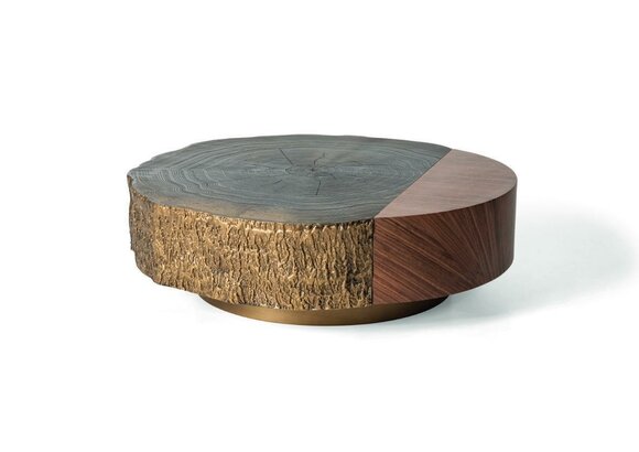 Coffee table side table designer table round brown living room table new