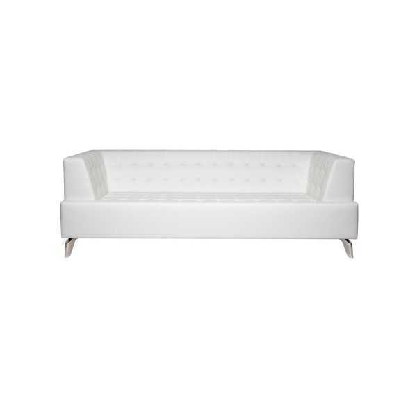 White two-seater luxury sofa modern 2-seater club sofa lounge couch new