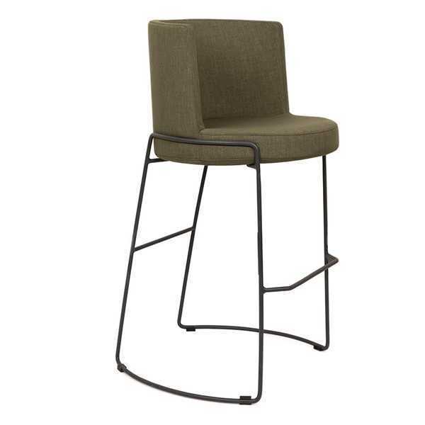 Modern Bar Stool Chair Designer Textile Dining Room Chair Stool Bar Green New