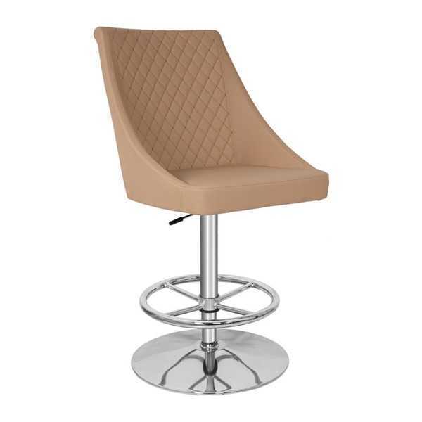 Modern high quality beige chair designer bar stool faux leather luxury furniture new