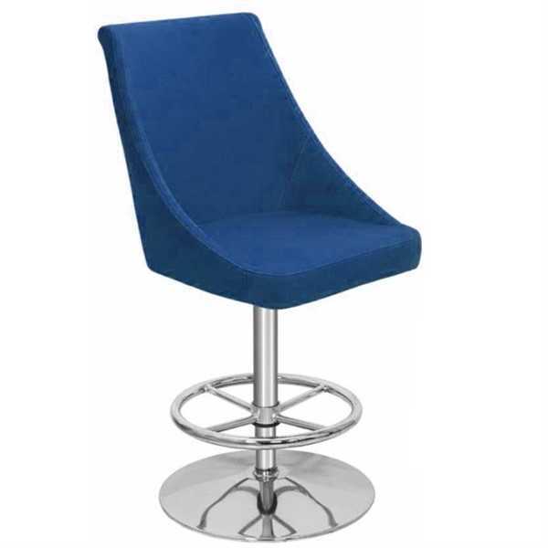 Modern high quality blue chair designer bar stool textile luxury furniture new