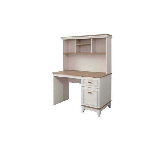 Desk Cabinet Computer Table White Office Furniture Wooden Table Shelves