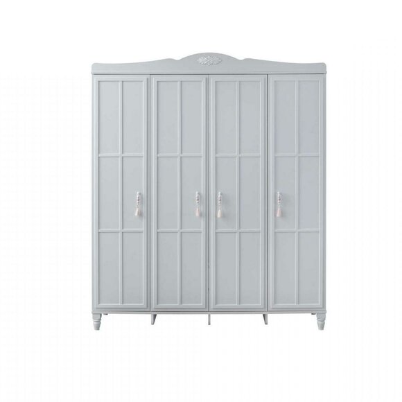 Large wardrobe children\'s cupboard cupboard wood white wooden cupboard modern