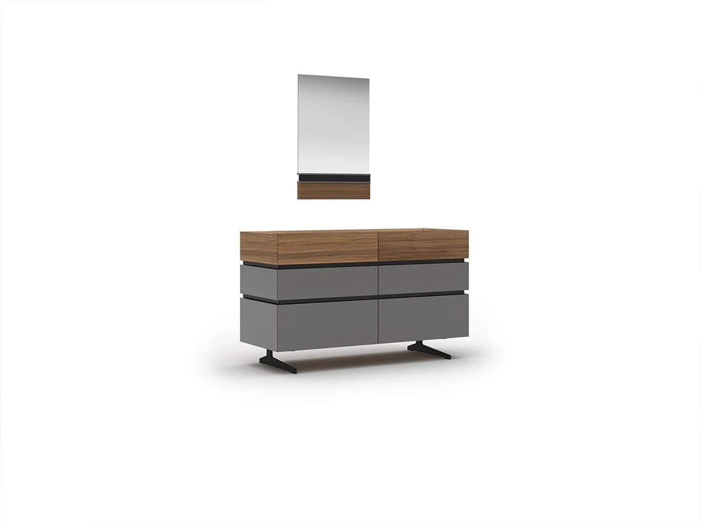 Modern furniture bedroom luxury chest of drawers with mirror design