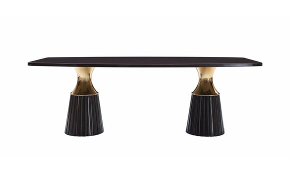 Dining room table dining table black wooden table dining room design