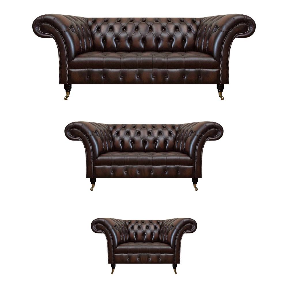 Living Room Upholstered Furniture Chesterfield Sofas Couch Leather Luxury Sofa Set