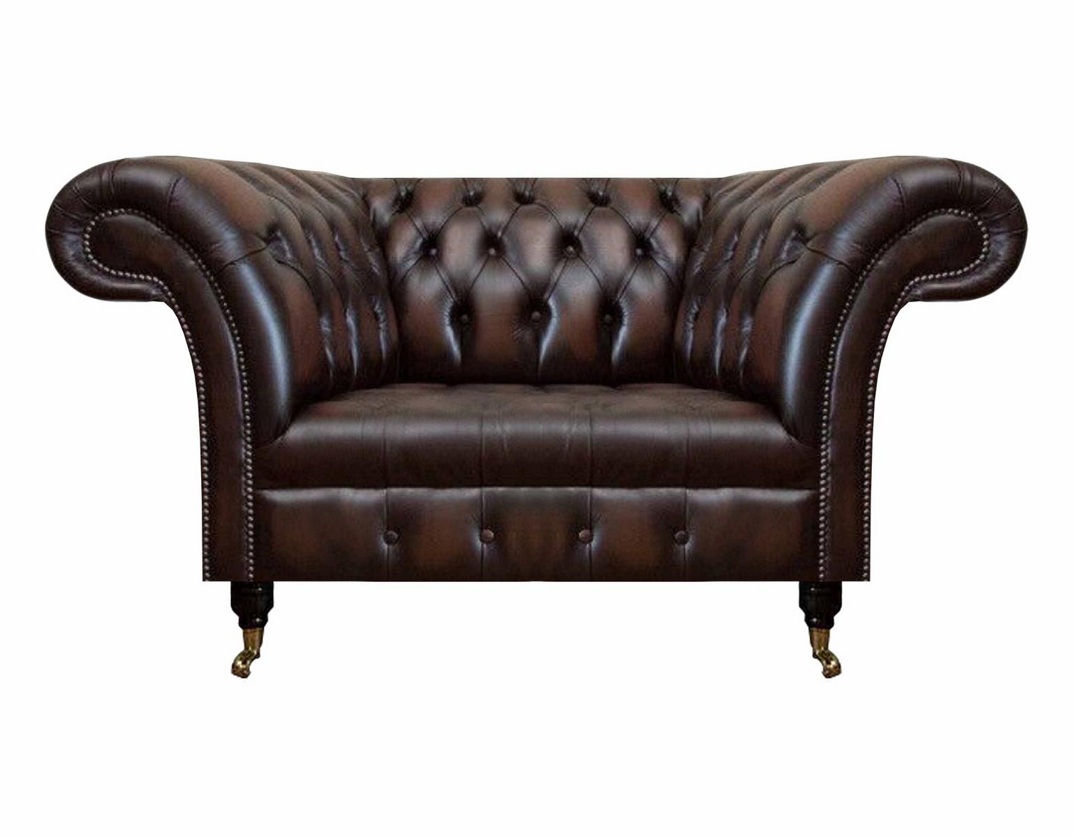 Luxury new seat living room brown armchair furnishings upholstered furniture Chesterfield