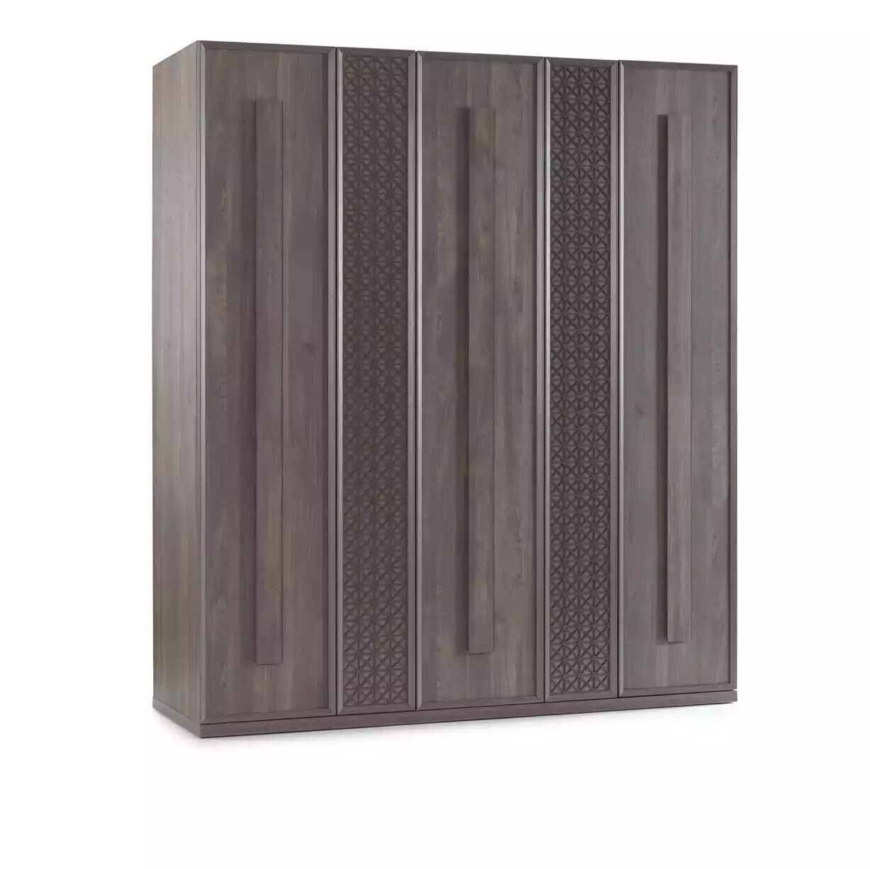 Luxury wardrobe wardrobe wooden wardrobe furniture wood grey 5trg design