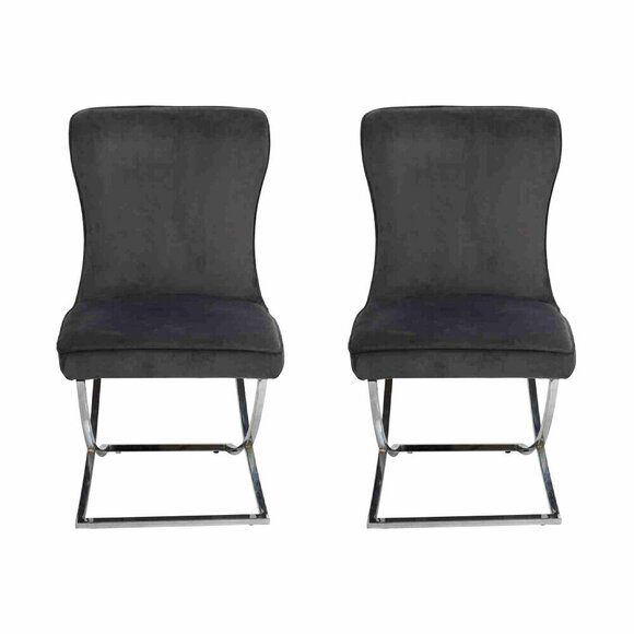 Designer 2x Chairs Luxury Chesterfield Upholstered Chairs Armchairs Living Dining Room