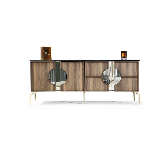 Sideboard Luxury Designer Wooden Shelf Cabinet Furniture Brown Dresser