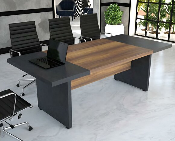 Conference table meeting tables conference furniture large table brown wood