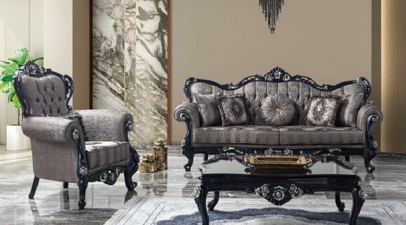 Fabric sofa upholstered sofa set sofa set gray chesterfield set sofa