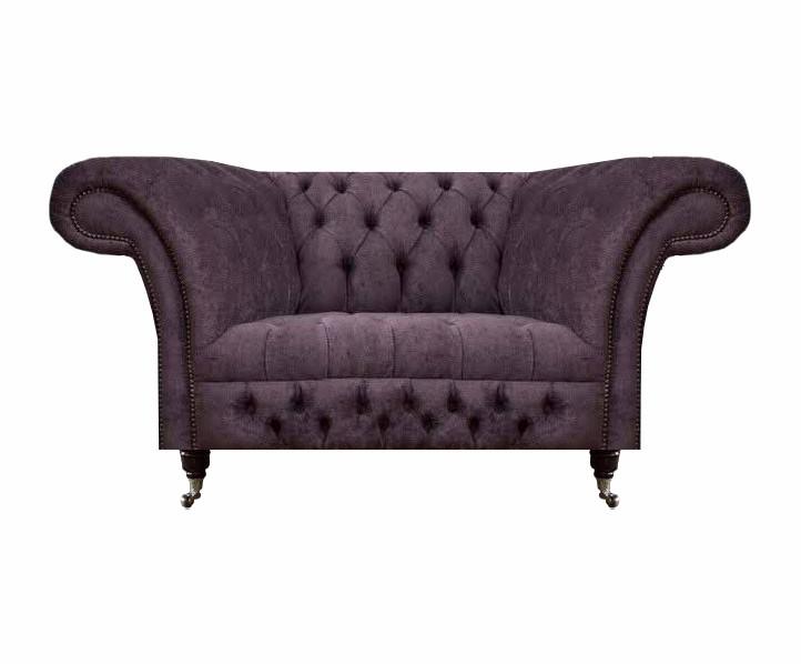 Chesterfield armchair upholstered furniture living room upholstered seat luxury fabric new