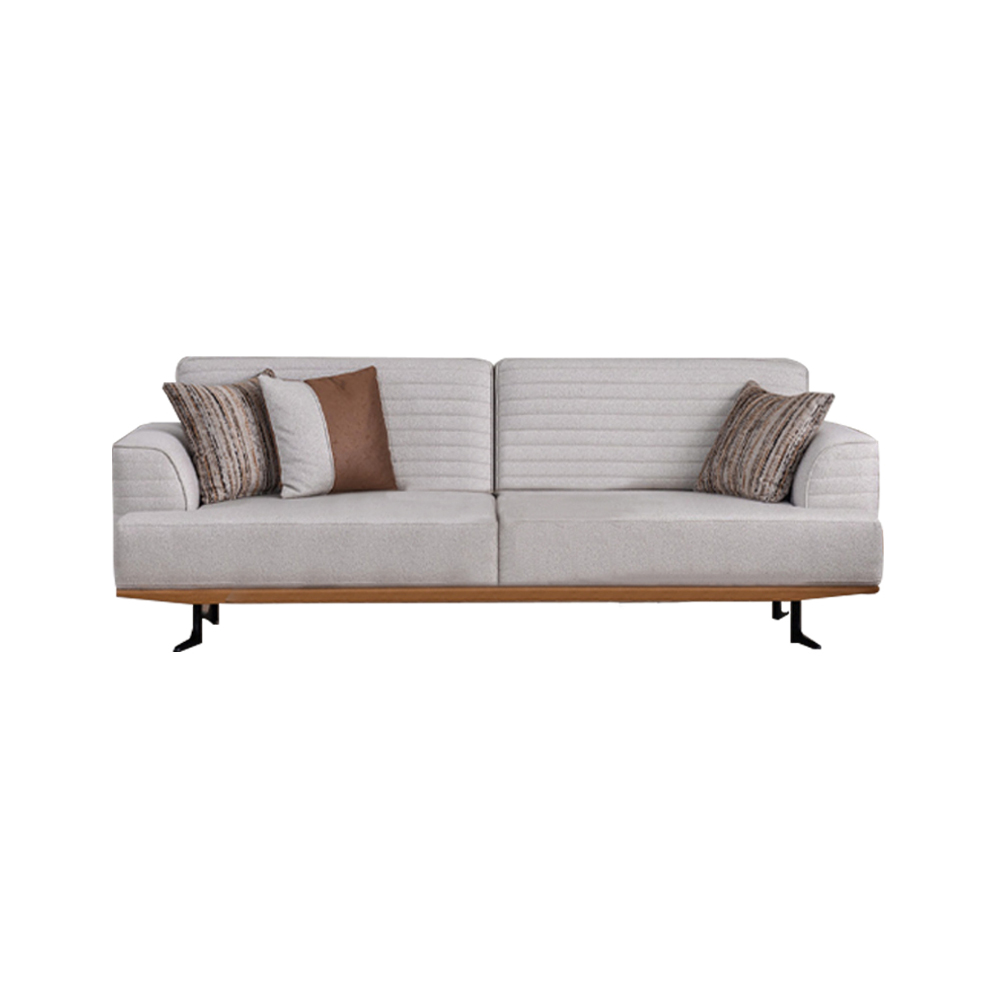 Contemporary luxury sofa with grey upholstery for the living room