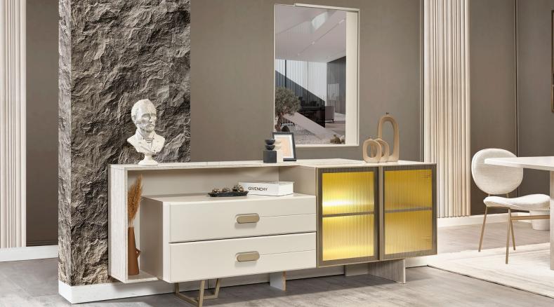 White Sideboard Designer Sideboard Modern Cabinets Luxury Chest of Drawers