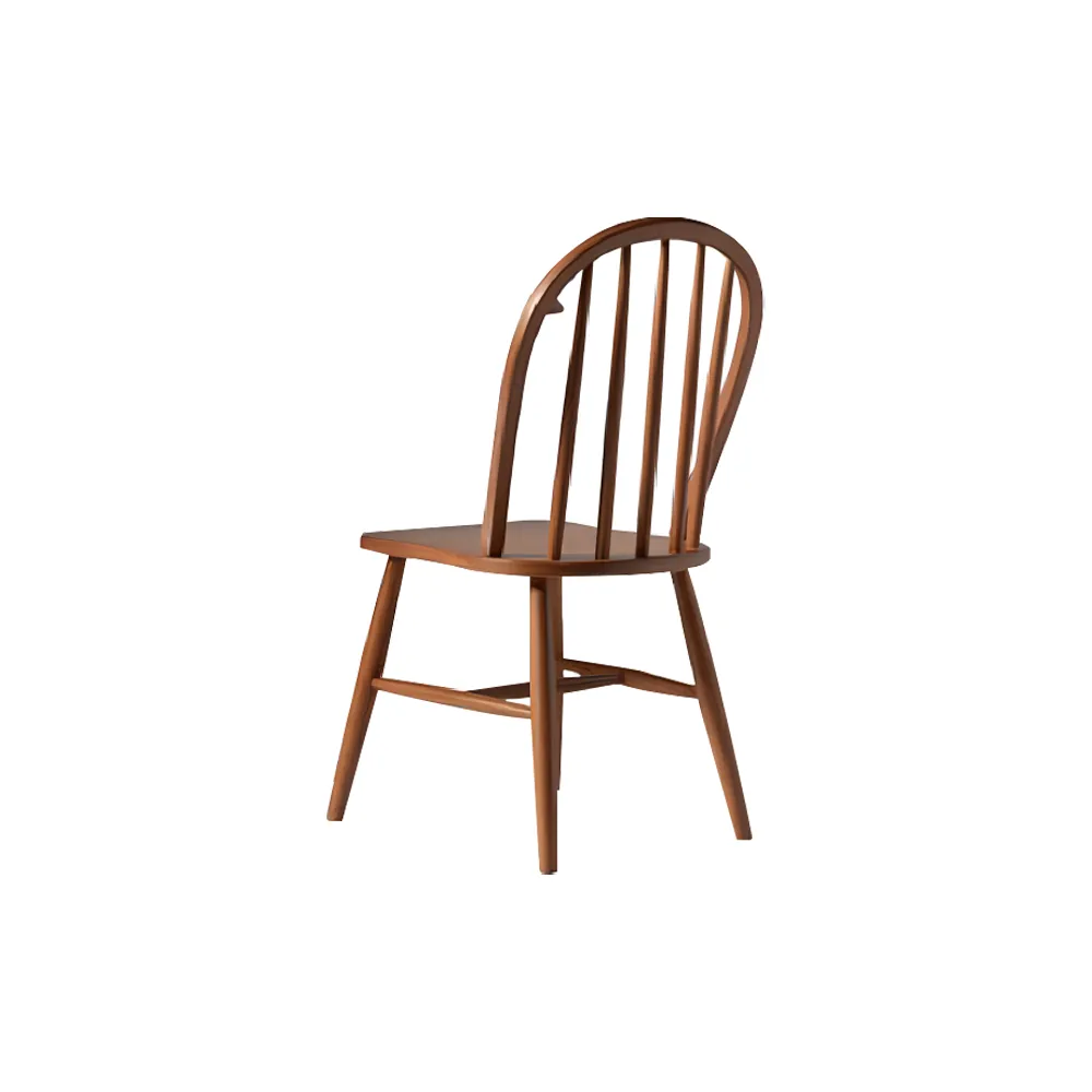 Group wooden chairs kitchen chairs dining room chairs set 2pcs brown wood