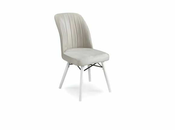 Chic White Dining Chair Luxurious Upholstered Chairs Designer Furniture