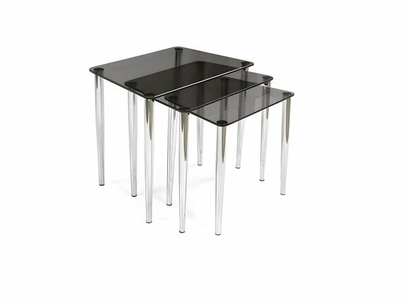 Luxurious Black Coffee Tables Modern 3pc Set Living Room Coffee Tables