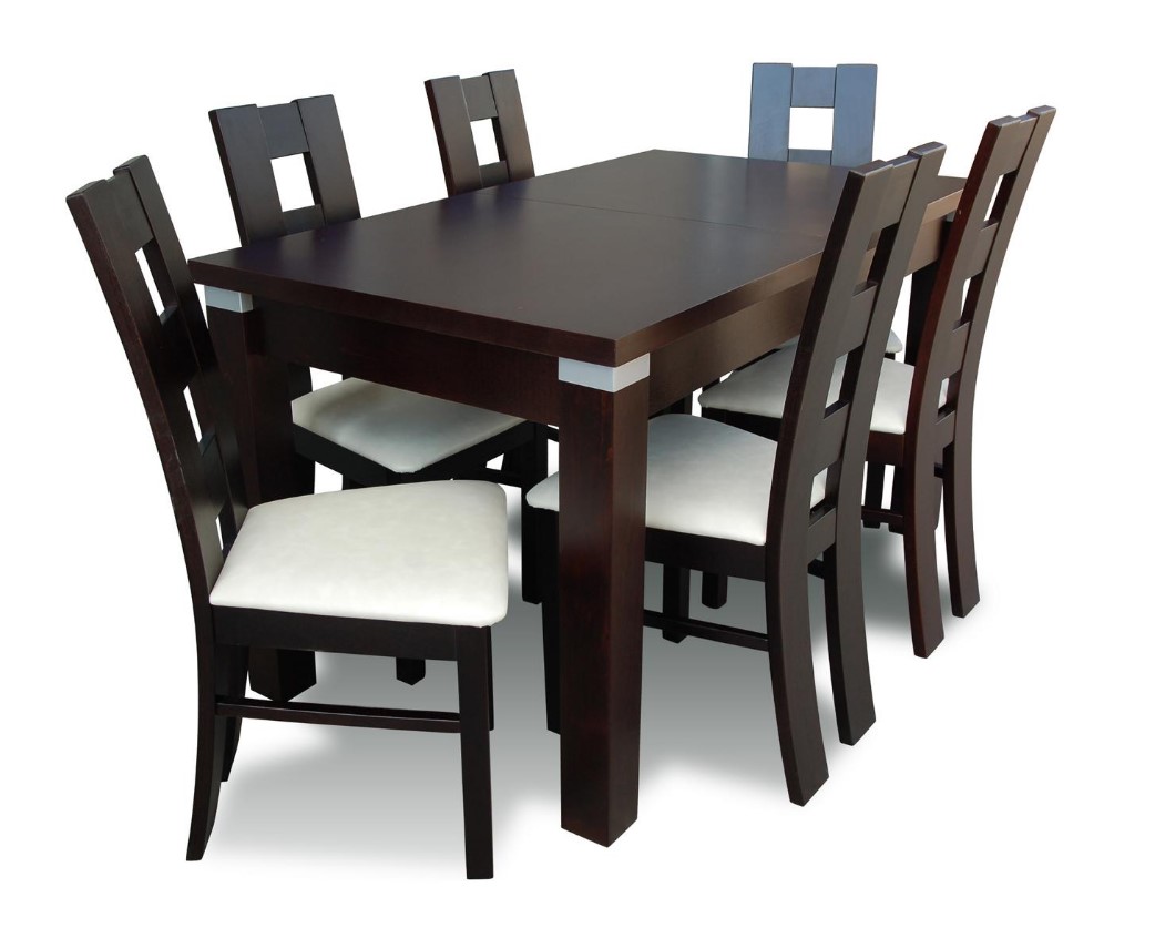 Modern dining set 4x chair brown set dining room chairs 4 pcs. immediately