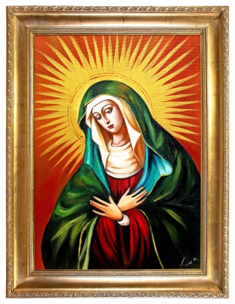 The Holy Mary Needlework Oil Paintings Canvas Oil Painting G113537