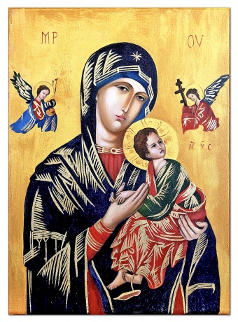 Our Lady Mary with Child Handcrafted Oil Paintings Canvas G104193