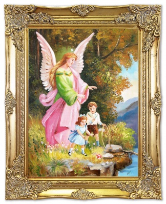 Angels in nature handmade oil paintings canvas oil painting G04222