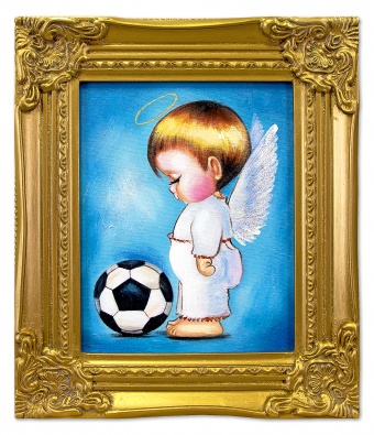 Angels and Ball Handcrafted Oil Paintings Canvas Oil Painting Picture G02763