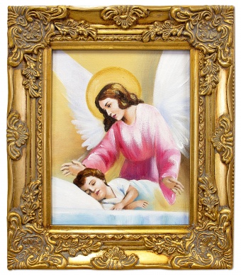 Angel over a sleeping child handmade oil paintings artwork G03660