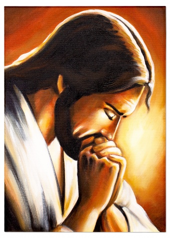 The contemplative Christ Handcrafted Oil Paintings Canvas G00251